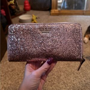 Kate Spade Sparkling Rose Gold Wallet
